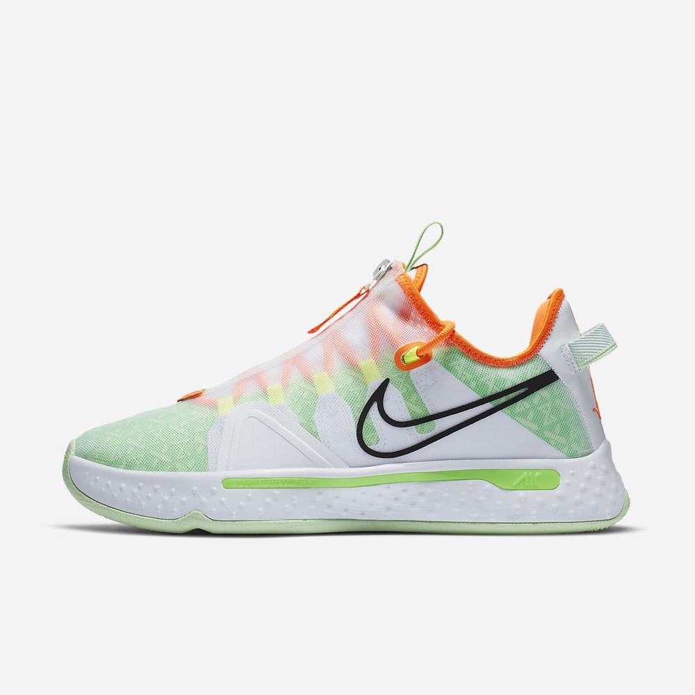 Chaussure De Basket Nike PG 4 Gatorade Blanche 8631-470 White/Multi-Color Homme | WGL-23442975